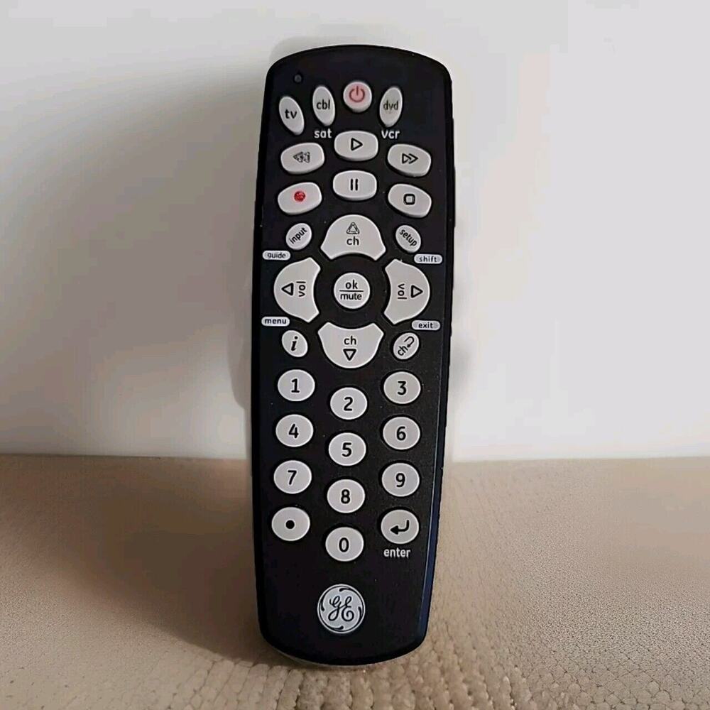 GE 34708 Universal Remote Control - 3-Device, Cleaned & Tested, General Electric